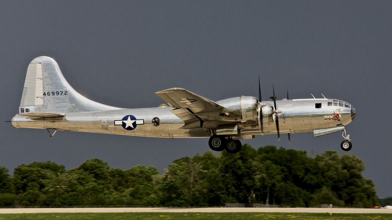 B-29 Superfortress Doc taking off in 2018.