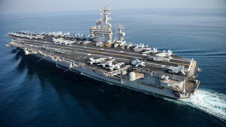 U.S. fighter jets on ship