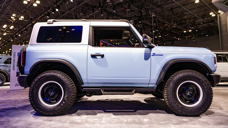 A Ford Bronco Heritage Limited Edition at a motor show