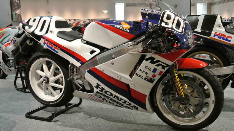 Honda NR750 parked showroom