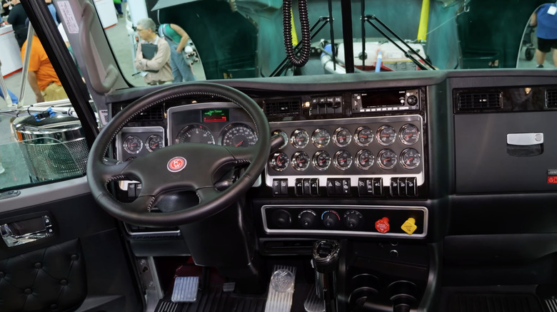 Interior of a Kenworth W900 Legacy Edition