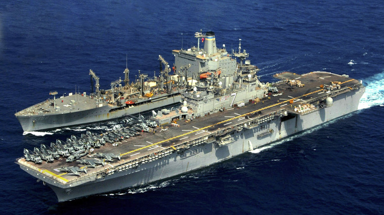 USS Iwo Jima Wasp-Class at sea