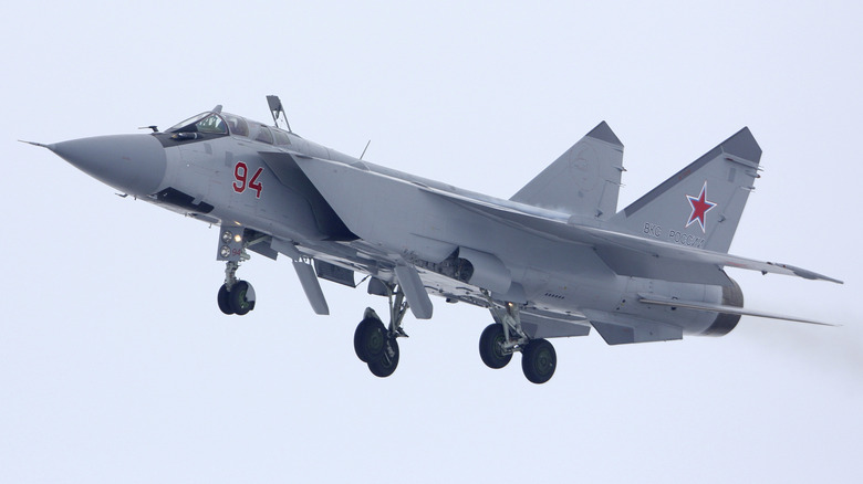 MiG-31K attack aircraft of the Russian Air Force
