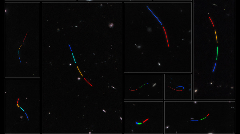Asteroid Trails Mosaic