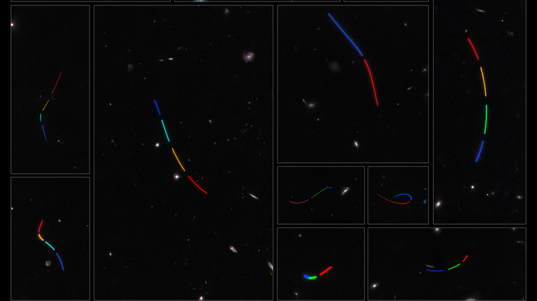 Asteroid Trails Mosaic