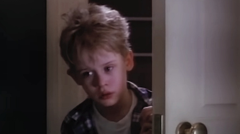 Kevin about to get his surprise in "Home Alone."