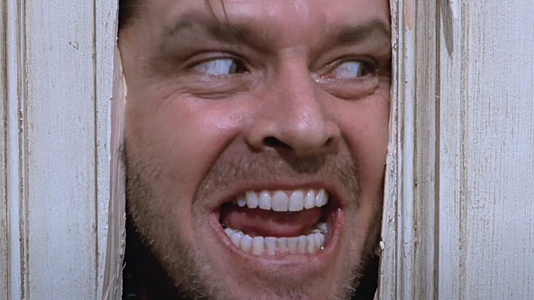 Jack screams "Here's Johnny" in "The Shining."