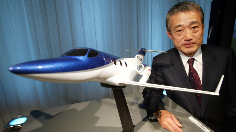 HondaJet executive showing model