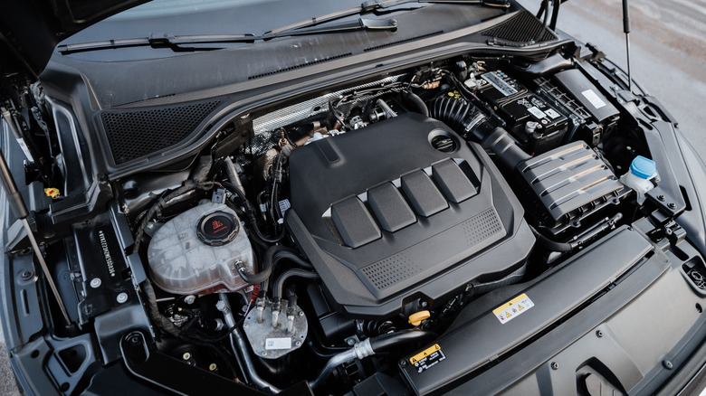 A Volkswagen Arteon engine bay