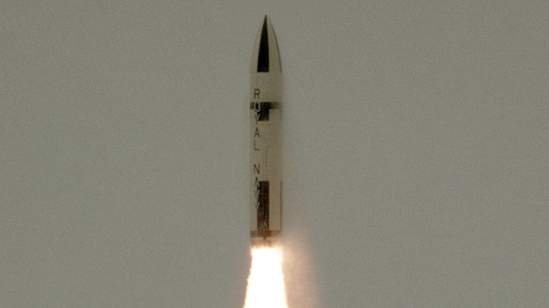 The Polaris SLBM shot from a submerged submarine