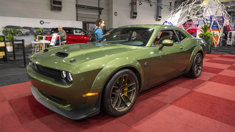 Green Dodge Challenger SRT Hellcat