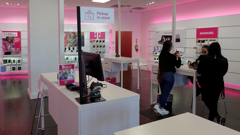 T-Mobile store interior