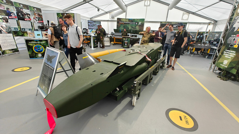 Taurus KEPD 350 cruise missile displayed at ILA Berlin Airshow.