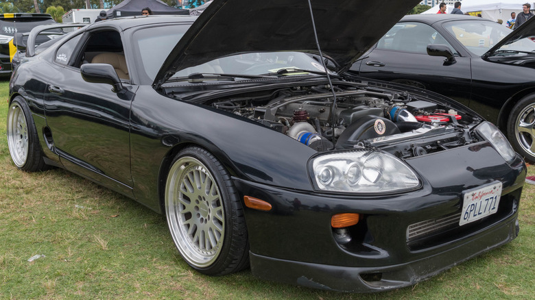 Black 1993 Toyota Supra 