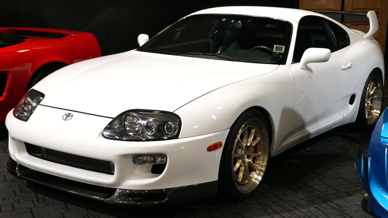 White Toyota Supra MK4
