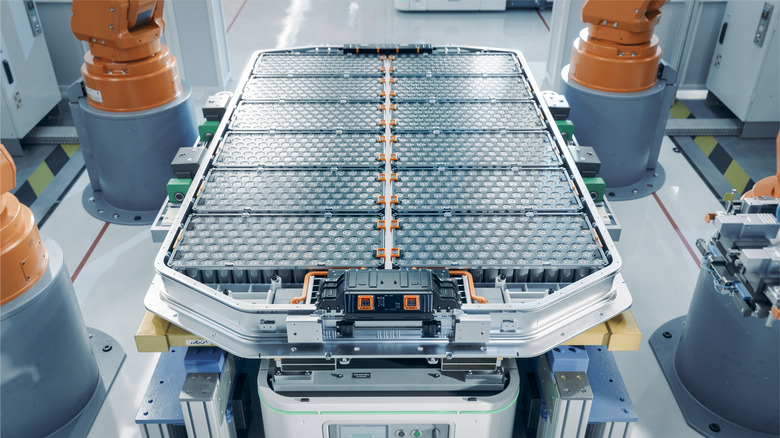 EV battery before being installed into a vehicle
