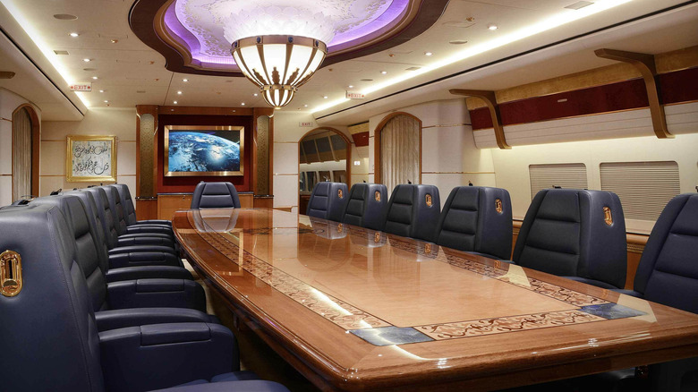 a customized Boeing 747-8i interior by greenpoint