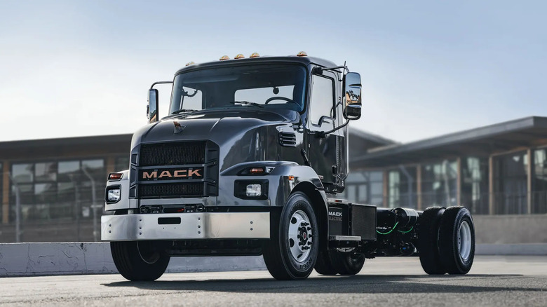 Shot of a gray mack MD Electric