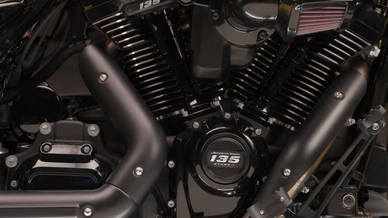 Close up of Harley-Davidson's Screamin' Eagle Stage IV Performance Crate Engine