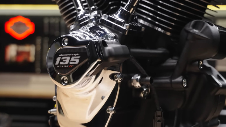 side profile of Harley-Davidson's Screamin' Eagle Stage IV Performance Crate Engine