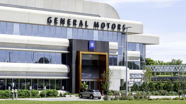 GM Canada Technical Centre campus in Markham, Ontario, on a sunny day