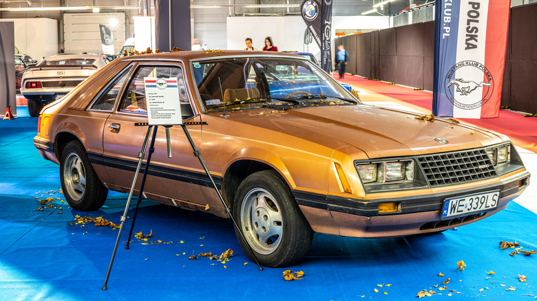 1980 Ford Mustang Ghia at an exhibition in Poland