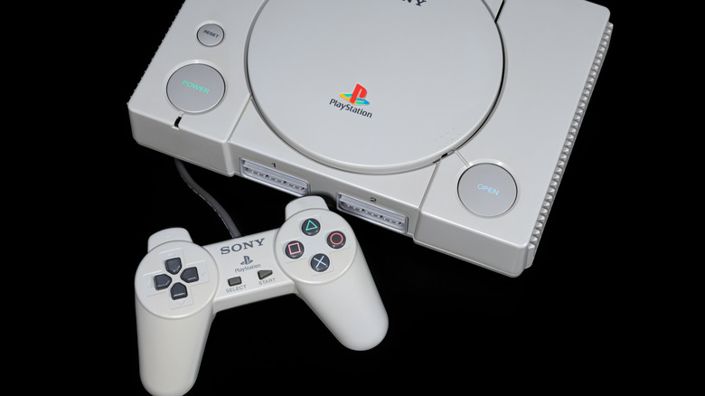 PlayStation with controller