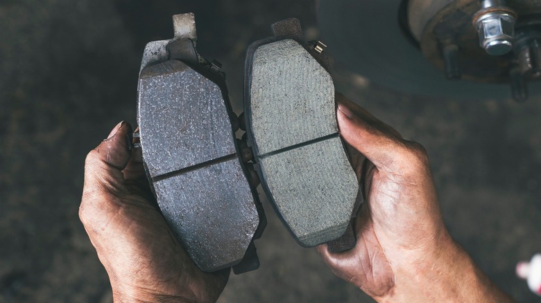 New and old Brake Pads