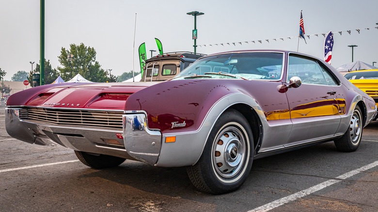 1966 Oldsmobile Toronado in burgundy