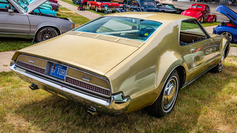 Rear 3/4 view of first generation Oldsmobile Toronado