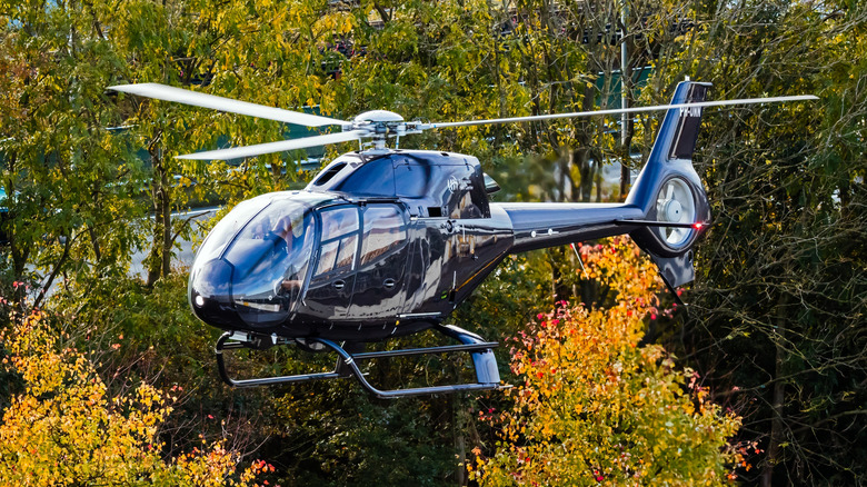irbus Helicopters H120 helicopter arriving at the European Rotors 2024 at RAI Amsterdam Convention Centre