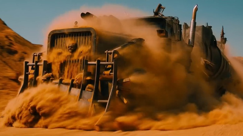 mad max fury road war rig dirt bike chase