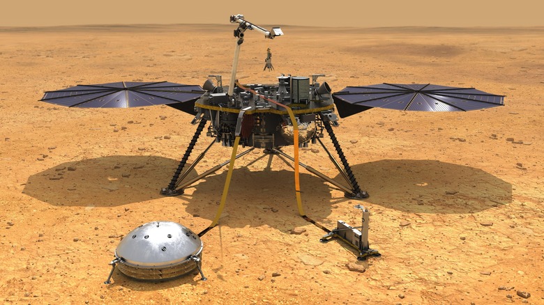 InSight on Mars illustration