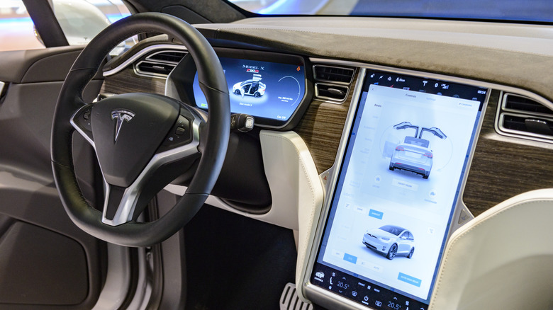 Tesla Model X dashboard
