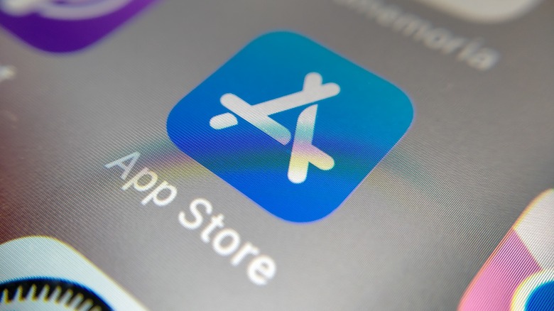 App Store icon app on iPhone home screen