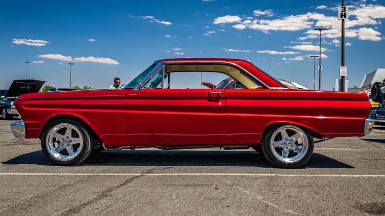 Restored Ford Falcon parked