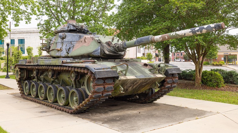 M48 tank on display