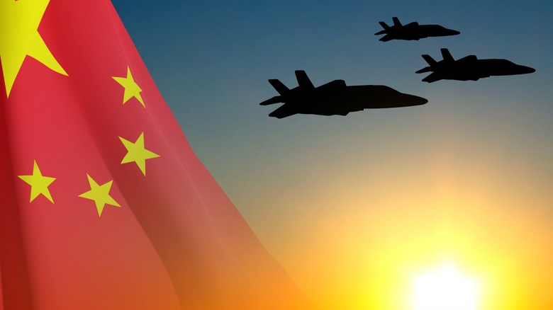 China airforce planes flag