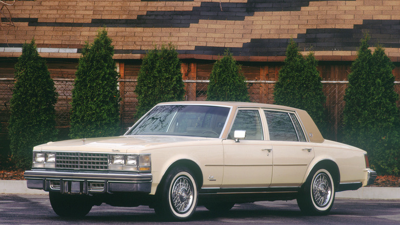 A Cadillac Seville on the road