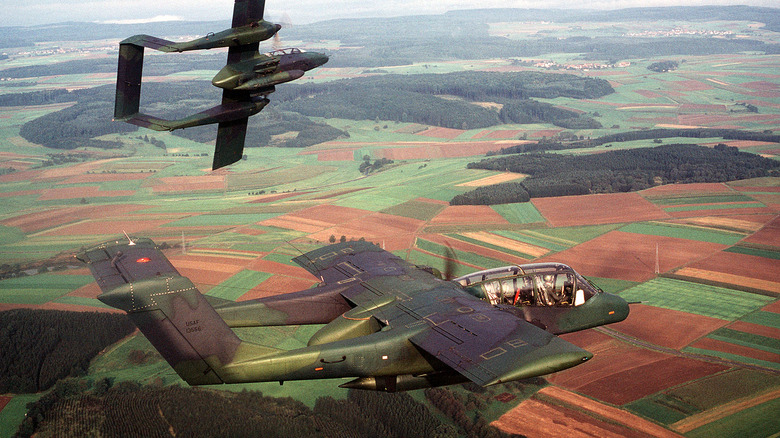 A pair of OV-10 broncos
