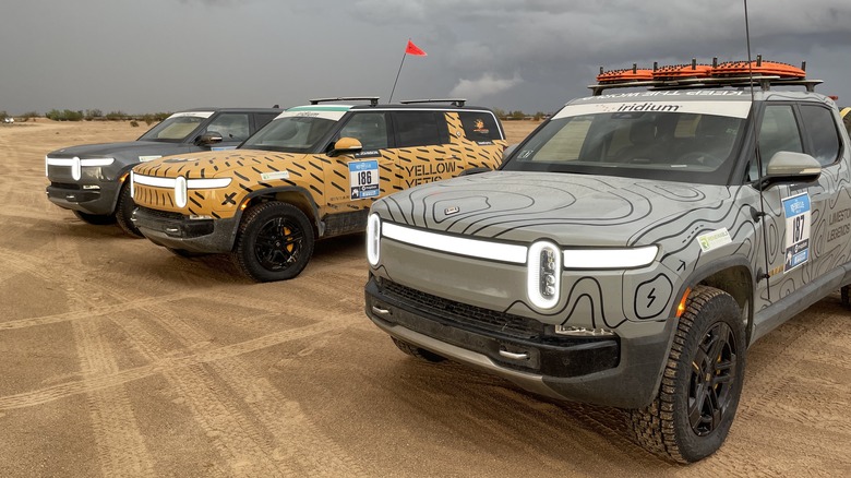 Rebelle Rally Rivian vehicles