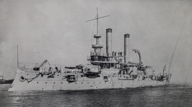 USS Iowa serving in 1890s