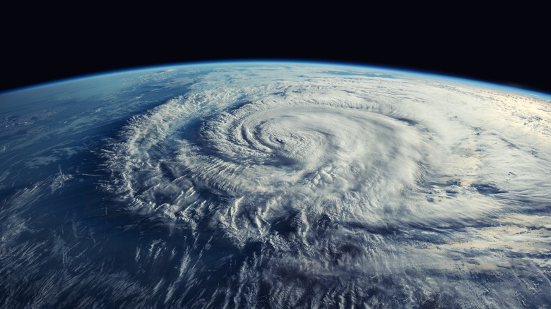 hurricane system from space