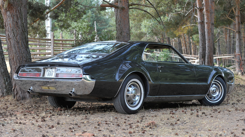 Rear 3/4 view of first generation Oldsmobile Toronado