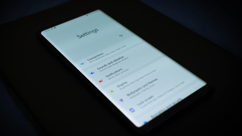 Samsung Galaxy phone settings