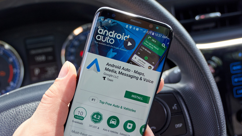 Android Auto app store