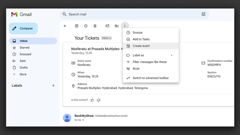 การสร้างกิจกรรมผ่าน Gmail