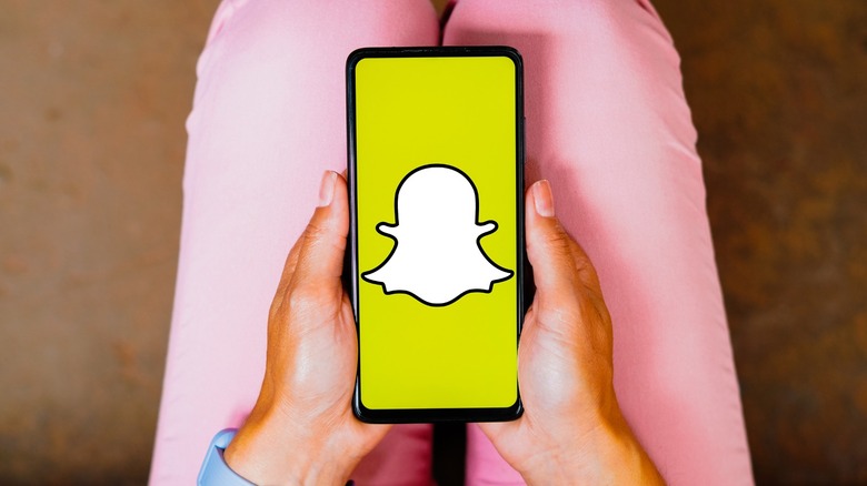 Snapchat app on a phone