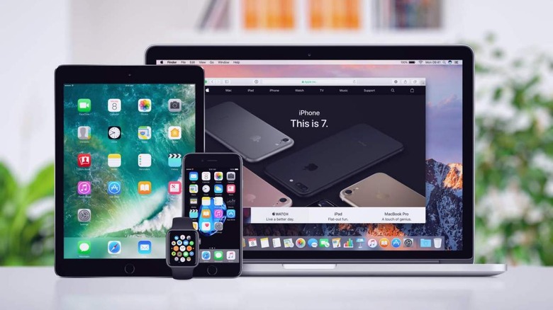 MacBook, iPad, and iPhone