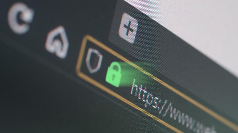 close-up of browser address bar